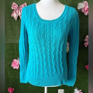 Vintage Y2K Faded glory Cableknit Sweater Large